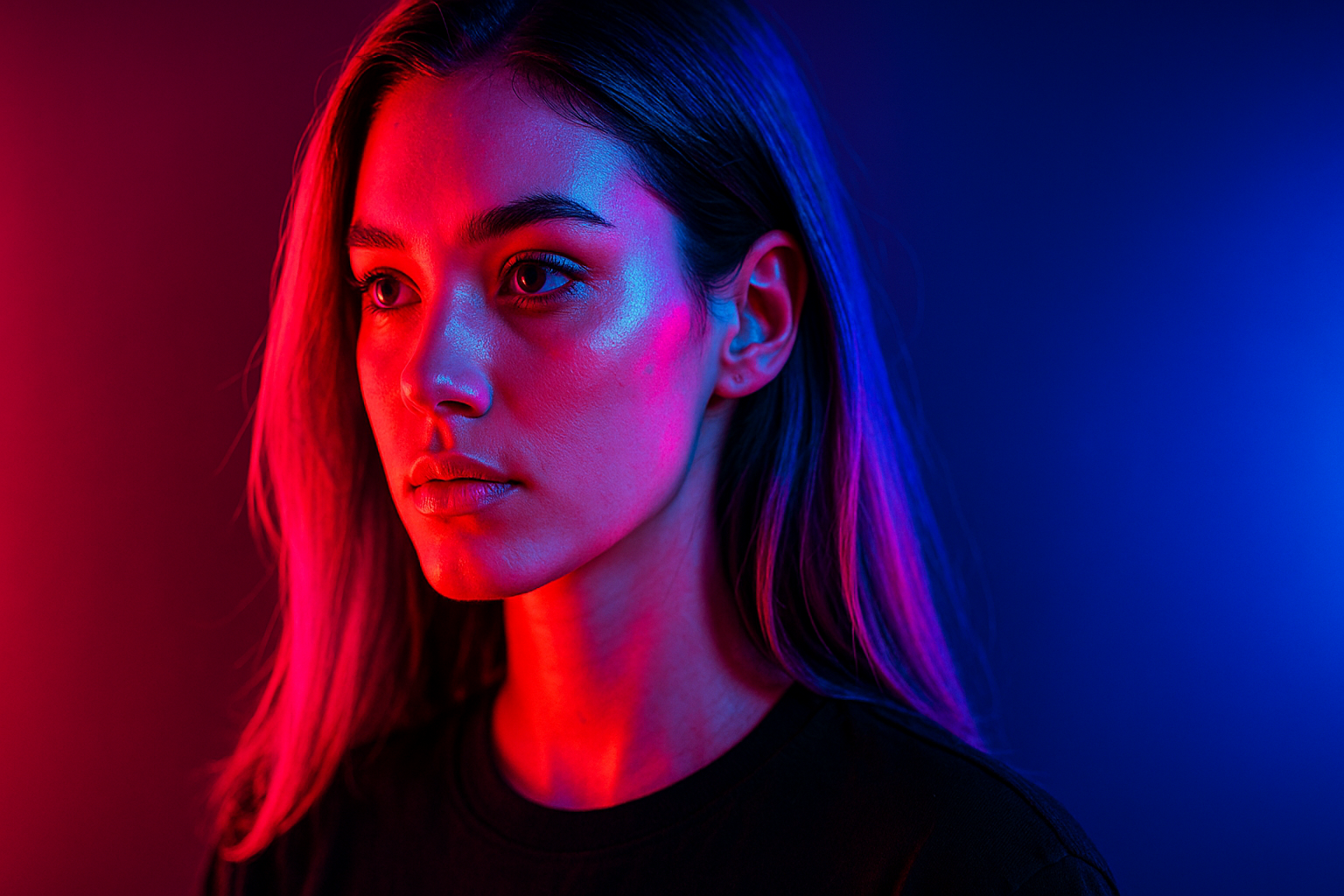 Neon as an Accent: Bright Colors in Portraits
